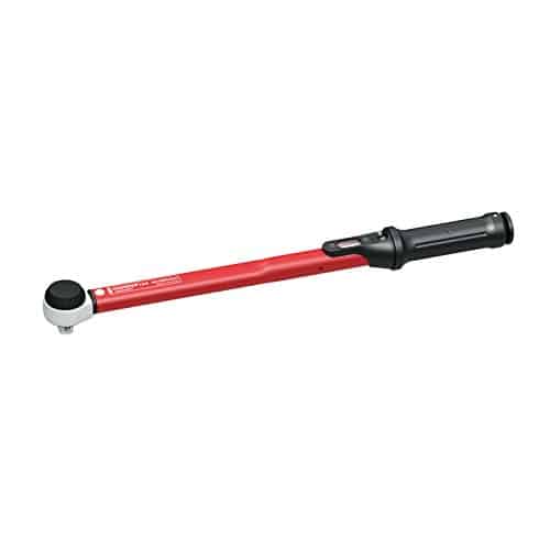GEDORE red Drehmomentschlüssel für Links- und Rechtsgewinde, 1/2 Zoll, 40-200 Nm, Stahlrohr, Rot/Schwarz